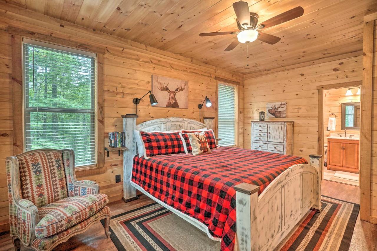 Peaceful Cabin On 3 Private Acres Deck And Fire Pit Blairsville Exteriör bild