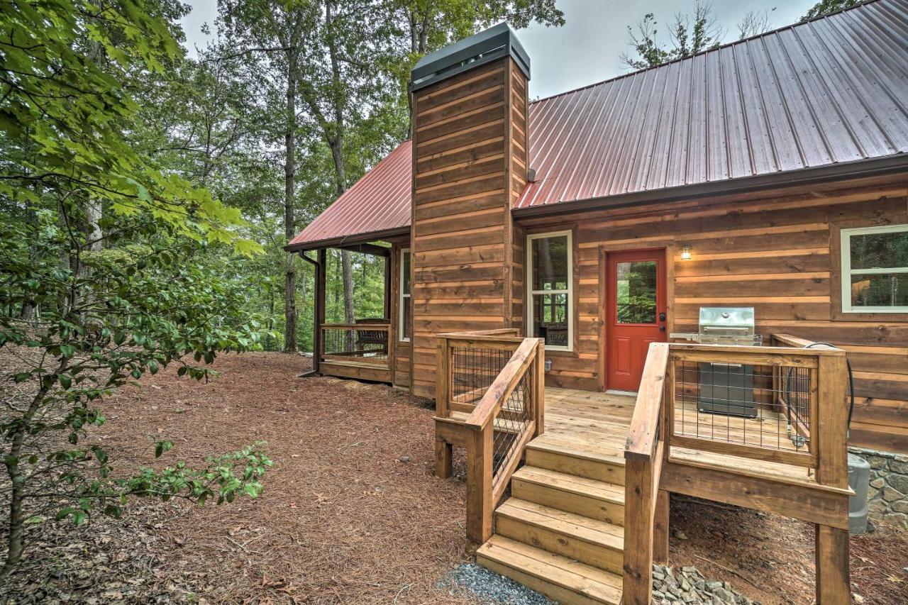 Peaceful Cabin On 3 Private Acres Deck And Fire Pit Blairsville Exteriör bild